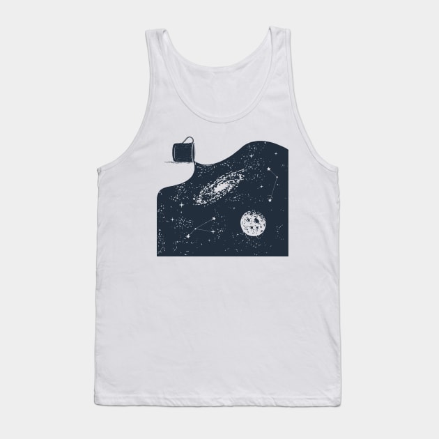 Coffee is my universe Tank Top by peggieprints